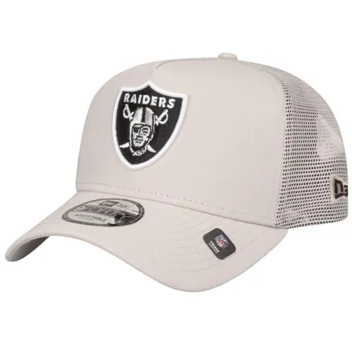 New Era A-Frame Mesh Trucker Cap - Las Vegas Raiders Stone - Stylische Snapback Cap mit atmungsaktivem Mesh-Rücken, ideal für Fans und trendbewusste Träger. Perfekt für Freizeit und Sport.