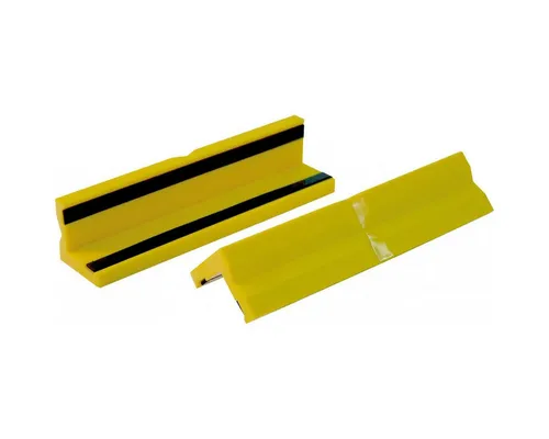 Triuso Schraubstock Schonbacken Schraubstock 125mm Kunststoff, 1 Paar, mit Prismen für Rohre, mit Magnet, selbsthaftend, schlagzäh