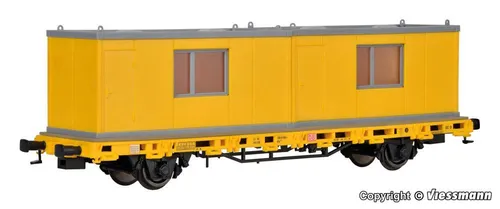 Kibri 26268, Niederbordwagen mit Gleisbaucontainern, DB AG, Neu & OVP, H0