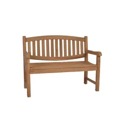 Teak Bank mit Armlehne 120cm – Massivholz für Ihren Garten - Diese elegante Gartenbank aus hochwertigem Teakholz integriert sich perfekt in Ihren Außenbereich. Ihr zeitloses Design passt ideal zu anderen Möbeln und sorgt für entspannte Stunden im Freien.