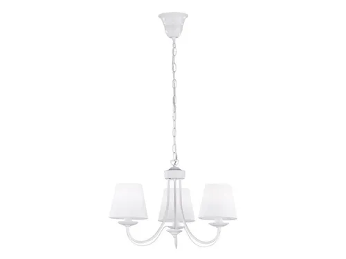 TRIO Leuchten LED Kronleuchter - Vintage Stil, Warmweiß, Ø 52cm - Tischleuchte im Vintage-Design mit höhenverstellbaren Stofflampenschirmen. Ideal für Esstische oder Foyers, inklusive dimmbaren LED-Leuchtmitteln für warmes Licht.