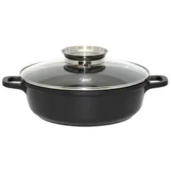 Runde Servierpfanne 32cm mit Glasdeckel 