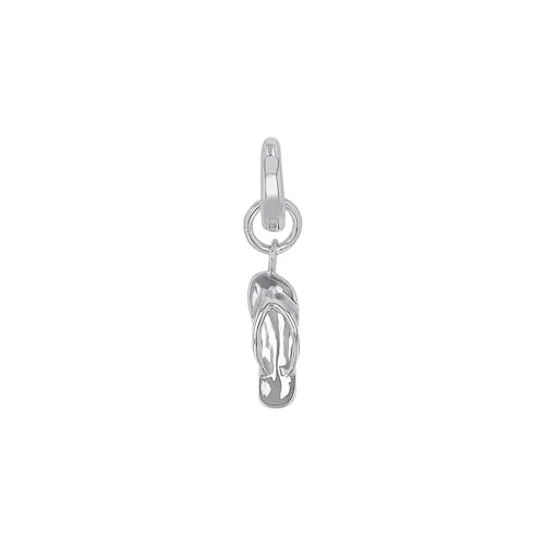 Amor Charm 925 Sterling Silber Damen Charms, 2,1 cm, Silber, FlipFlop, Kommt in Schmuck Geschenk Box, 2038521