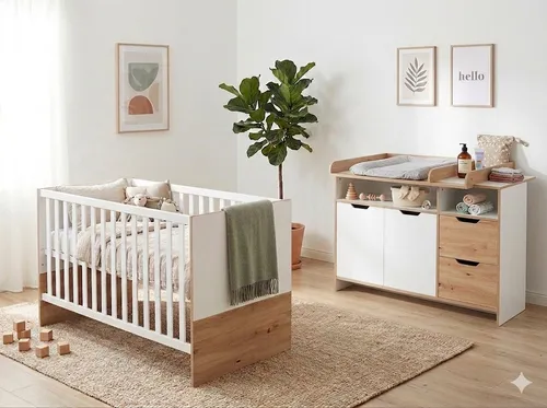 Babyzimmer 2er-Set Maxim, mehrfarbig