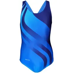 Aquarti Badeanzug Mädchen Chlorresistent Muscleback Wettkampf blau 170 - Kinder-Bademode, chlorresistenter Schwimmanzug für Wettkämpfe, ideal für junge Schwimmerinnen, sorgt für optimale Bewegungsfreiheit.