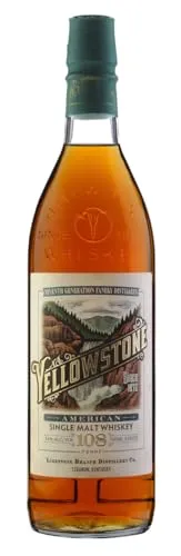 Yellowstone American Single Malt Whiskey - Exquisiter Whisky aus 100% gemälzter Gerste, gereift in neuen amerikanischen Eichenfässern. Ideal für puren Genuss oder mit Eis, überzeugt er mit komplexen Aromen von Honig, Steinobst und einem kräftigen Eichenholz-Abgang.