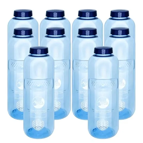10er Set Acala Trinkflasche Grip 1,0 L aus Tritan | BPA-frei - Praktisches 10er Set aus BPA-freien Tritan-Flaschen. Geschmacks- und geruchsneutral, ideal für heiße Getränke bis 70°C. Perfekt für den täglichen Einsatz und umweltfreundlich.