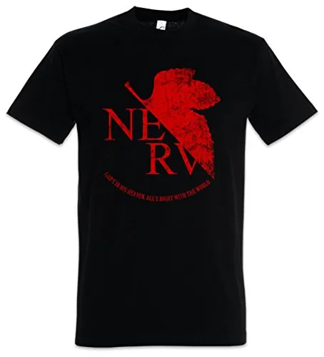 Urban Backwoods Nerv Herren T-Shirt Schwarz Größe 4XL