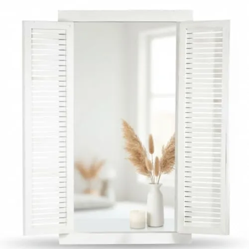 Produktbild Mucola Shabby Wandspiegel mit Ablage