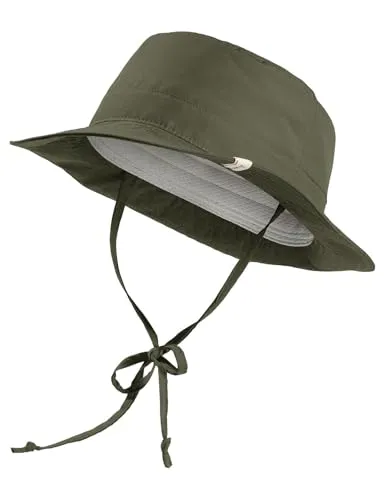 Vaude Bucket Hut (Größe 56, oliv) - Leichter Unisex-Hut für Bergwanderer, bietet hohen Tragekomfort und schützt effektiv vor Sonne und Regen.