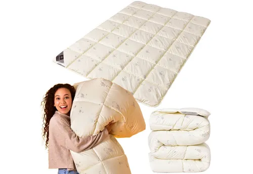 SEI Design Naturfaserbettdecke Wool Comfort 135x200 cm in gold von Sei Design