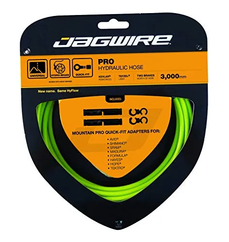 Jagwire HBK406 Hyflow Quick-fit Bremsleitungsset Weiss Farbe Grün, 3m
