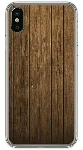 Tumundosmartphone Hülle Gel- TPU Für iPhone X Design Muster - Holz