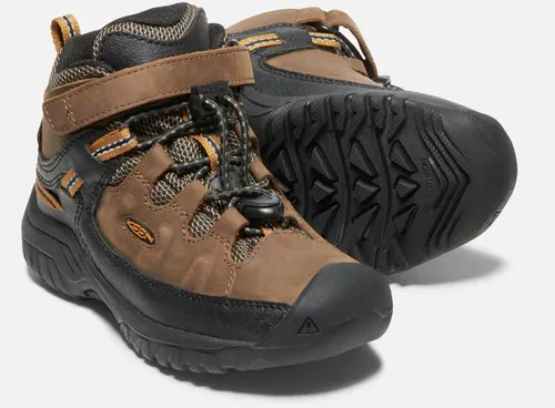 Keen Targhee Mid Wp Jüngere Kinder Dark Earth/Golden Brown Größe EU 30