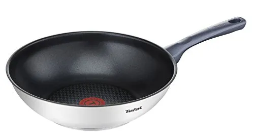 Tefal Daily Cook Wokpfanne 28 cm, langlebig, antihaftbeschichtet, Thermo-Signal bei optimaler Temperatur, tiefe Form, ergonomisch, für alle Herdarten geeignet, Pfanne Induktion