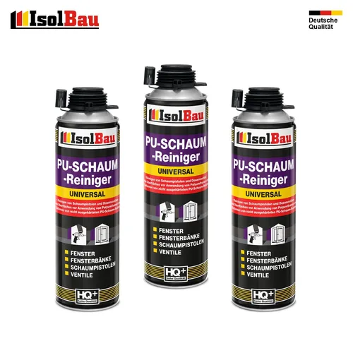Pistolenreiniger PU Schaum Entferner 3 x 500 ml Schaumpistole Reiniger