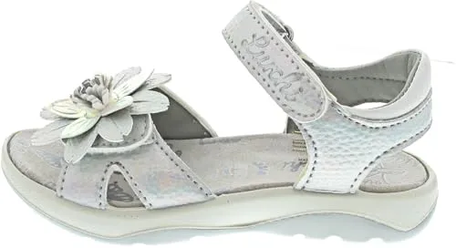 Lurchi Flora Mädchen Sandale in Silber, Größe 25 - Wanderschuhe für Mädchen mit glitzerndem Design und praktischen Klettverschluss. Ideal für sonnige Tage und besondere Anlässe, bieten sie Stil und Komfort.
