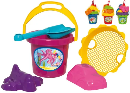Dohany Sandform-Set Sandspielzeug Schaufel Eimer Förmchen Sieb 5-tlg., (Set)