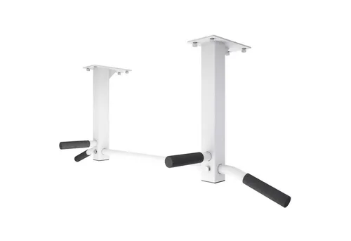 GORILLA SPORTS Klimmzugstange Decke - bis 350 kg, robuste Pull Up Bar in Schwarz/Weiß - Klimmzugstangen aus rutschfestem Stahl, ideal für effektives Training und hohe Belastungen.