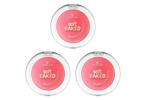 Essence Rouge SOFT BAKED BLUSH, 3-tlg., für einen soften, strahlenden Glow
