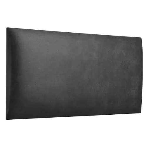 softwalls Wandkissen Vintage Leder mit 50mm Polsterung - Bett Kopfteil Wandpolster - Wandverkleidung - Wandpaneelee | 60 x 30 Schwarz