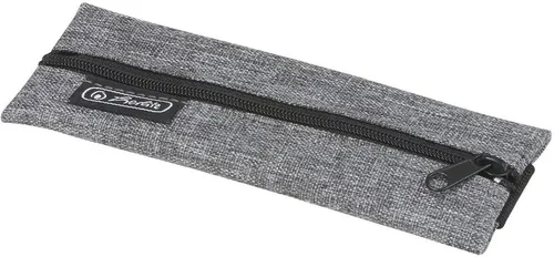 Herlitz Federtasche Utensilientasche 17,5x9x1,5cm A6 grau (2 Stück)