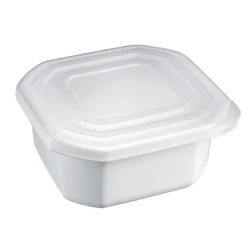 Westmark Mikrowellen Kasserolle Kunststoff weiß 1 Liter 157x157x74mm