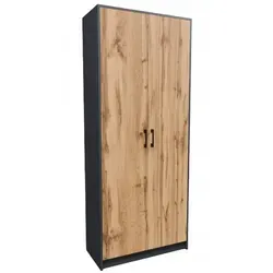 Matkam Möbel Bücherregal, Anthrazit, 74x180 cm - Flexibles Stauraumwunder - Sonstige Büromöbel, hochwertiges Regal mit verstellbaren Regalböden, ideal für Bücher und Dekoration, kratzfest und feuchtigkeitsbeständig für lange Lebensdauer.