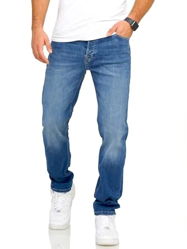 JACK & JONES Herren Jeans Mike ARIS Comfort Fit Denim Herrenhose (36W / 32L, Dark Blue Denim)