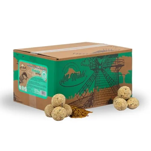 Lyra Pet® Meisenknödel mit Mehlwürmern 85 g - Hochwertiges Vogelhauptfutter mit Protein aus getrockneten Mehlwürmern, ideal für Wildvögel im Garten oder auf dem Balkon.