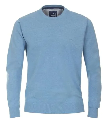Redmond Rundhalspullover 500 blau XXL - Herren-Pullover aus 100% Baumwolle, perfekt für lässige Outfits und bequem in der Maschinenwäsche.
