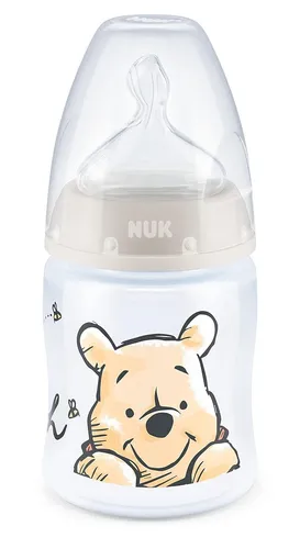 NUK Disney Winnie Puuh First Choice+ Babyflasche mit Temperature Control, kiefer