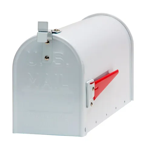 Alu US Briefkasten Postkasten American Mailbox - Wandbriefkasten aus Aluminium, rostfrei und witterungsbeständig. Mit mechanischem Postmelder für zuverlässige Benachrichtigung. Ideal für Retro-Liebhaber!