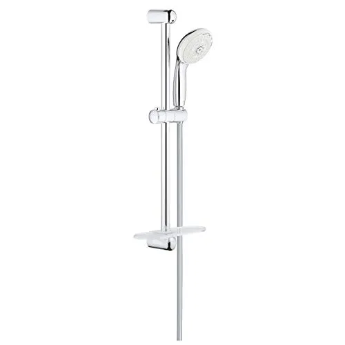 Grohe Tempesta 100 Brausegarnitur 27598001 - Duschbrause mit 2 Strahlarten für individuelles Duscherlebnis, 600mm in elegantem Chrom, ideal für jedes Badezimmer.