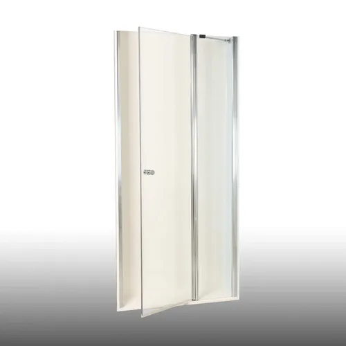Dusbad Vital 2 Pendeltür Duschkabine 1150mm - Duschkabine für Nischendusche, 2000 mm hoch, mit 6 mm Einscheibensicherheitsglas, patentiertem Klick Fest Profil und verstellbarem Wandprofil bis 20 mm für einfache Montage.