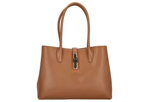 Furla Goccia Tote Base - Elegante Henkeltasche in Tabak - Die Furla Goccia Tote Base vereint stilvolles Design und praktische Funktionalität. Aus hochwertigem Leder gefertigt, bietet sie viel Platz und eine durchdachte Innenaufteilung für den Alltag und besondere Anlässe.