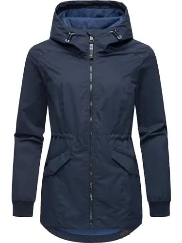 Ragwear Dowey A Damen Übergangsjacke - Funktionsjacke mit wasserdichtem, winddichtem Material und taillierbarem Schnitt, ideal für Outdoor-Aktivitäten im Frühling und Herbst.