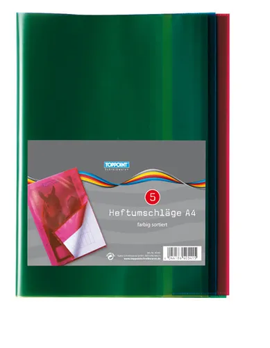 (2x 5Stk) Heftumschläge DIN A4 verschiedene Farben 10