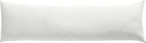 Erwin Müller Seitenschläferkissenbezug, Stillkissenbezug Nürnberg Doppel-Jersey, weiß Größe 40x140 - strapazierfest, temperaturausgleichend, mit Reißverschluss