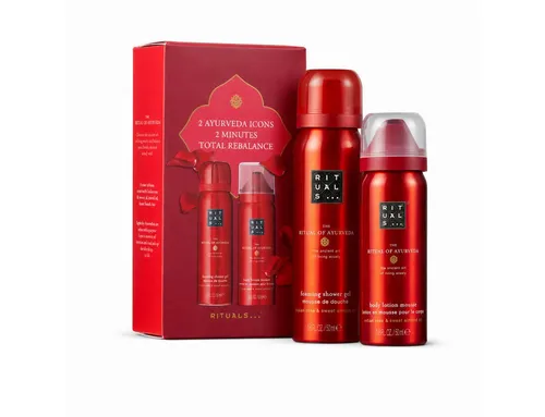 Rituals Pflege-Geschenkset Rituals The Ritual of Ayurveda Dusch & Pflege Set, 2-tlg., Duschschaum & Body Lotion Mousse im Ayurveda Duftprofil