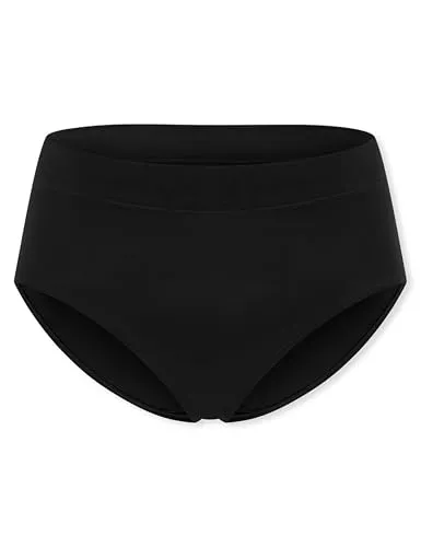 Schiesser Damen Unique Cotton Unterwäsche, schwarz_183134, 46