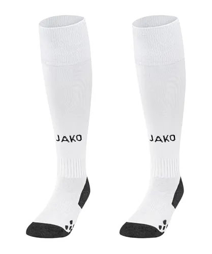 JAKO Unisex Stutzenstrumpf Allround, Weiß, 43-46