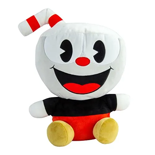 Club Mocchi-Mocchi Cuphead Mega Plüschtier 38 cm - Hochwertiges Kuscheltier aus Polyester, ideal für Jungen ab 3 Jahren. Perfekt zum Spielen und Kuscheln!