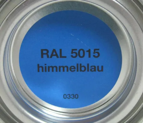 Home Buntlack - Acryllack, seidenmatt, Ral 5015 Himmelblau 2 mal  125 ml  24€/L