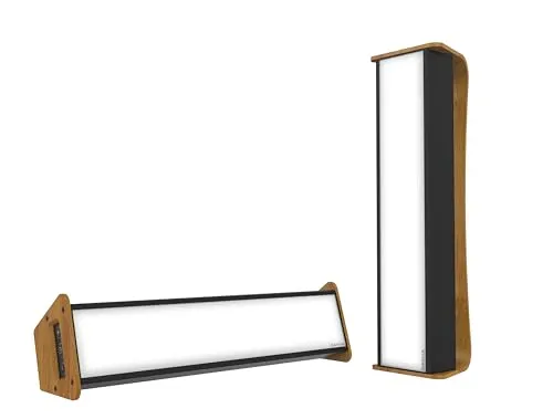 DAYVIA MOBILLY LED Lichtterapie-Leuchte schwarz Bambus, moderne Lichttherapie-Lampe für mehr Energie und Vitalität