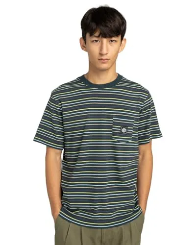 Element T-Shirt Icon Label Pocket - Stylisches T-Shirt für Männer mit Logo-Tasche, aus nachhaltiger Baumwolle, ideal für den Alltag und umweltbewusste Mode.