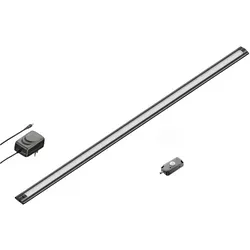 ledscom.de LED Unterbau-Leuchte SIRIS schwarz matt mit Bewegungsmelder, 90cm, 1044lm