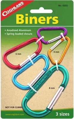 Produktbild Coghlans Mini Karabiner, 4/6/8mm, 5 Stück