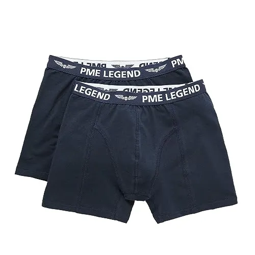 PME Legend Herren Boxershort Basic Cotton ELASTAN 2er Pack - Herren-Boxershorts aus hautfreundlichem Baumwoll-Stretch, idealer Tragekomfort durch elastischen Bund und körpernahen Schnitt im praktischen 2er Pack.
