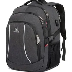 Cafele Laptop Rucksack 17,3 Zoll Grau mit USB und RFID-Schutz